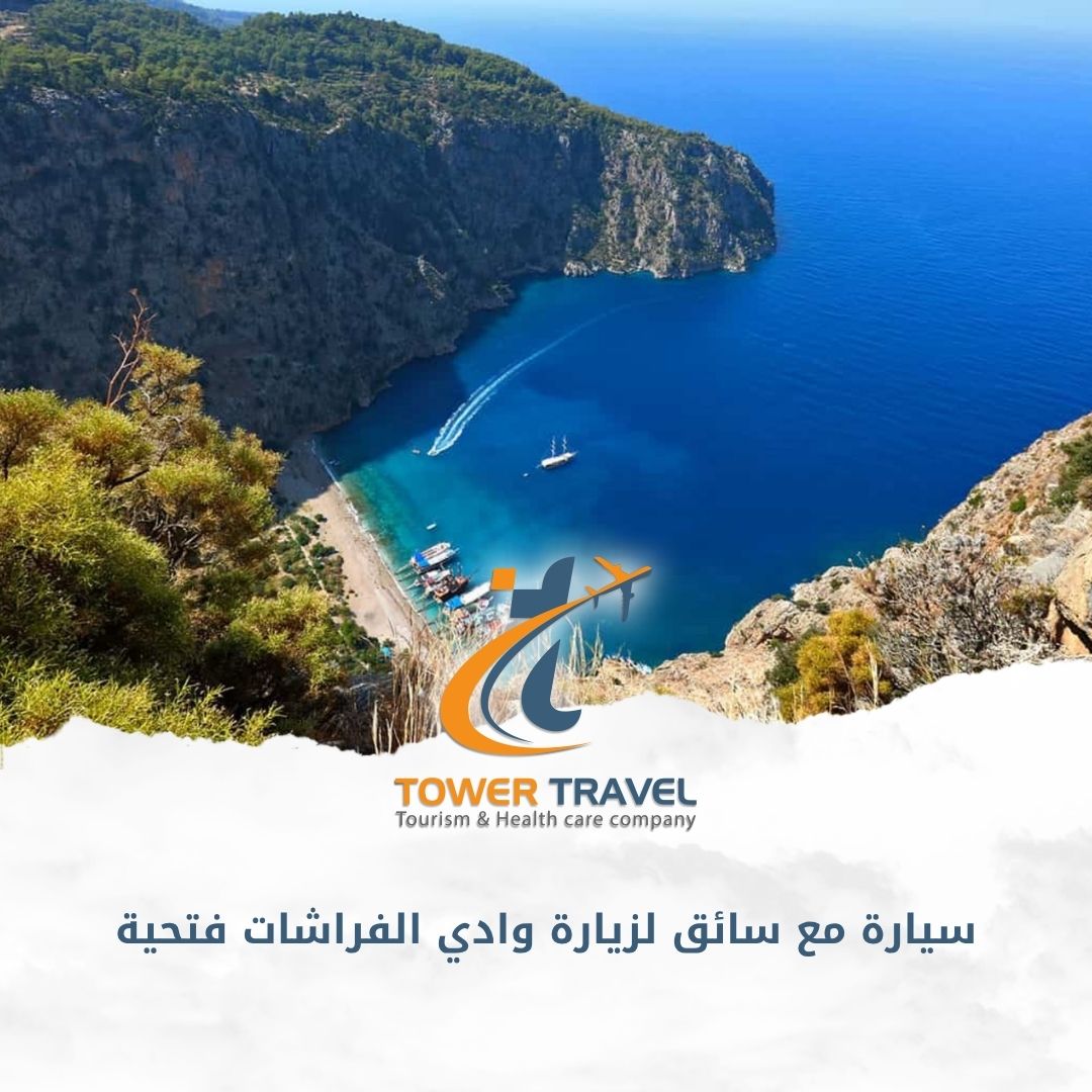 سيارة مع سائق لزيارة وادي الفراشات فتحية